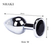 Stainless Steele Crystal Jewelry Trainer Plug Small or Medium in various colored jewels