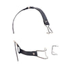 Nose Hook Oral Fixation Open Mouth Bite Gag with Nose Clip Leather Head Bondage Harness Strap