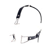 Nose Hook Oral Fixation Open Mouth Bite Gag with Nose Clip Leather Head Bondage Harness Strap