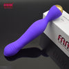 FAAK silicone vibrating wand powerful usb recharge double head vibrating plug prostate massage