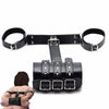 Leather Harness Arm Binder Bondage Wrist Cuffs for Role Play to Arm Behind Back Armbinder Restraints