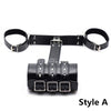 Leather Harness Arm Binder Bondage Wrist Cuffs for Role Play to Arm Behind Back Armbinder Restraints