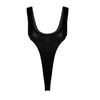 2020 Sexy Women's Bodysuit New Fashion One Piece See Through Lingerie Deep V Neck Sleeveless High Cut Thong Leotard Jumpsuit