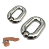 Male Heavy Duty Stainless Steel Ball Scrotum Stretcher Metal Bondage Ring for Men