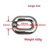 Male Heavy Duty Stainless Steel Ball Scrotum Stretcher Metal Bondage Ring for Men