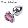 Heart Shaped Stainless Steele Trainer Plug