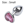 Heart Shaped Stainless Steele Trainer Plug