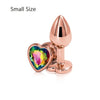 Rainbow Rose Gold Stainless Steele Crystal Jewelry Plug