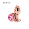 Rainbow Rose Gold Stainless Steele Crystal Jewelry Plug