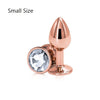 Rainbow Rose Gold Stainless Steele Crystal Jewelry Plug