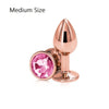 Rainbow Rose Gold Stainless Steele Crystal Jewelry Plug