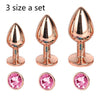 Rainbow Rose Gold Stainless Steele Crystal Jewelry Plug