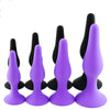 Silicone Plug Trainers in purple or black; sizes S M L XL