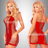 Women Fishnet Night Dress Hot Bodycon Clubwear Vestido Catsuit  Transparent Mini Dresses