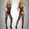 Women Fishnet Night Dress Hot Bodycon Clubwear Vestido Catsuit  Transparent Mini Dresses