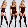 Women Fishnet Night Dress Hot Bodycon Clubwear Vestido Catsuit  Transparent Mini Dresses