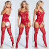 Women Fishnet Night Dress Hot Bodycon Clubwear Vestido Catsuit  Transparent Mini Dresses