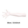 Elegant Kinky Faux Leather Wetlook Opera Gloves, elbow length - for cosplay play parties dominatrix