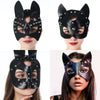 Sexy Half Mask Party Cosplay Punk Slave Props PU Leather SM Mask Bondage Adult Masks For Women