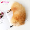 Exotic Detachable Real Fox Tail Metal Plug - Small, Medium, Large - Variety of Styles