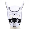 Rubber Bondage Pig Mask Hood Head Restraints Pet Play