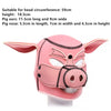 Rubber Bondage Pig Mask Hood Head Restraints Pet Play