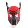 Rubber Bondage Pig Mask Hood Head Restraints Pet Play