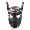 Rubber Bondage Pig Mask Hood Head Restraints Pet Play