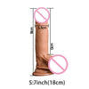 Realistic Thick Flesh Colored Silicone Cock with Suction Cup and Strap-On Harness Panties