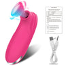 Vibrating Sucking Silicone Device in Purple or Pink