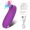 Vibrating Sucking Silicone Device in Purple or Pink