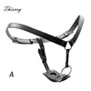 Thierry double plug Strap on, adjustable Harness made of TPE and leather, various style options