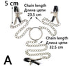 Bondage Metal Clamp With Metal Chain Clips Stimulation Massager