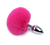 Tail Decorative Furry Plug - 3 Tail Designs in S M L - fox, bunny/ball, fluffy long tail, or metal plug alone