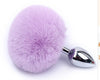 Tail Decorative Furry Plug - 3 Tail Designs in S M L - fox, bunny/ball, fluffy long tail, or metal plug alone