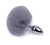 Tail Decorative Furry Plug - 3 Tail Designs in S M L - fox, bunny/ball, fluffy long tail, or metal plug alone