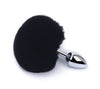 Tail Decorative Furry Plug - 3 Tail Designs in S M L - fox, bunny/ball, fluffy long tail, or metal plug alone