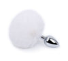 Tail Decorative Furry Plug - 3 Tail Designs in S M L - fox, bunny/ball, fluffy long tail, or metal plug alone