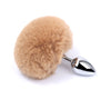 Tail Decorative Furry Plug - 3 Tail Designs in S M L - fox, bunny/ball, fluffy long tail, or metal plug alone