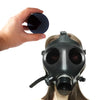 Ftshist Half-Face Silica Gel Gas Mask Fetish Latex Breathing Bag Rubber Tube Accessory SM Conquer Choking Headgear Cosplay Wear