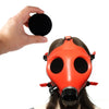 Ftshist Half-Face Silica Gel Gas Mask Fetish Latex Breathing Bag Rubber Tube Accessory SM Conquer Choking Headgear Cosplay Wear