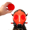 Ftshist Half-Face Silica Gel Gas Mask Fetish Latex Breathing Bag Rubber Tube Accessory SM Conquer Choking Headgear Cosplay Wear