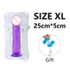 Huge Realistic Suction Cup Big Jelly Plug for Lesbian Woman in XS, S, M, L, XL, XXL and Various Colors: transparent, purple, black, flesh