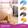 Tail Decorative Furry Plug - 3 Tail Designs in S M L - fox, bunny/ball, fluffy long tail, or metal plug alone