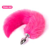 Tail Decorative Furry Plug - 3 Tail Designs in S M L - fox, bunny/ball, fluffy long tail, or metal plug alone