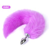 Tail Decorative Furry Plug - 3 Tail Designs in S M L - fox, bunny/ball, fluffy long tail, or metal plug alone