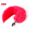 Tail Decorative Furry Plug - 3 Tail Designs in S M L - fox, bunny/ball, fluffy long tail, or metal plug alone