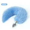 Tail Decorative Furry Plug - 3 Tail Designs in S M L - fox, bunny/ball, fluffy long tail, or metal plug alone