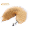 Tail Decorative Furry Plug - 3 Tail Designs in S M L - fox, bunny/ball, fluffy long tail, or metal plug alone