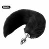 Tail Decorative Furry Plug - 3 Tail Designs in S M L - fox, bunny/ball, fluffy long tail, or metal plug alone